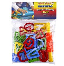 Set forme pentru aluat pentru modelare "Litere" BR-473 (12/72)