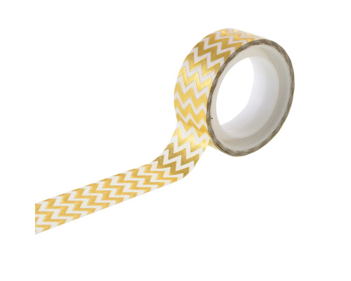 Лента бумажная самоклеющаяся фольга "Zigzag" золото 3м 742373 (20)
