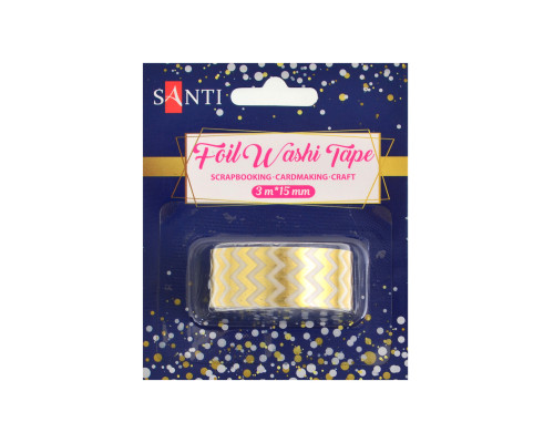 Panglica de hartie cu lipici si folie "Zigzag" 3м 742373 (20)