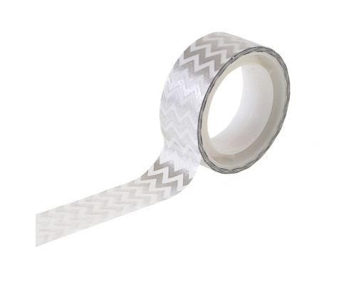 Panglica de hartie cu lipici si folie "Zigzag" argintie 3м 742375 (20) Panglica de hartie cu lipici si folie "Zigzag" argintie 3м 742375 (20)