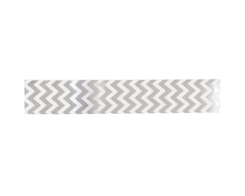 05359 Лента бумажная самоклеющаяся фольга "Zigzag" серебро 3м 742375 (20)