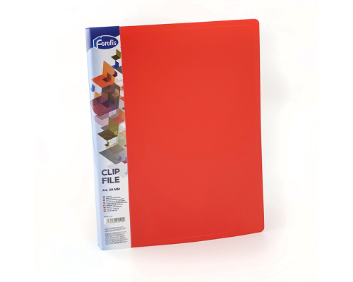 Mapa cu clipsa A4 0.60mm rosu, FOROFIS 91191 (24)