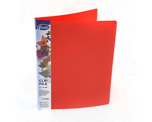 Mapa cu clipsa A4 0.60mm rosu, FOROFIS 91191 (24)