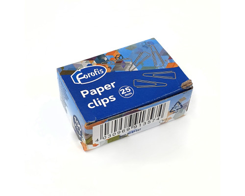 Скрепки, 25мм, сталь, угловая, 100шт. FOROFIS 91357 (10)