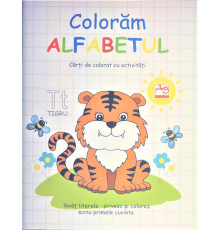 Coloram Alfabetul. Invat literele,privesc si colorez 150278 C*1448