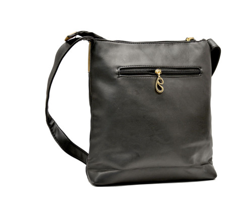 Geanta din piele artificiala, ingusta, negru, 3050 (60)