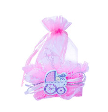 Бонбоньерка для кумэтрии розовая