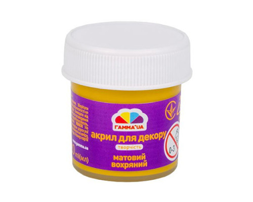 Краска акриловая матовая охра(золото) 20мл. 401522 Gamma (60)