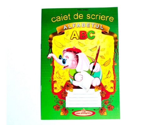 Caiet de scriere Alfabetul (litere de mana.) G*6992
