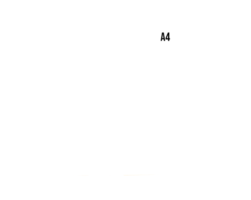Картон Leinen 500 A4, белый, 280г/м2 100л./пач