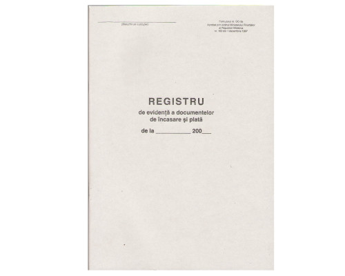 72874 Registru de evid. documen. de incasare si plata 48foi, OC-3a