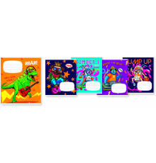Caiet 12 file linie mare Школярик Soft touch+fluor "Let's have a fun" 012-2962L (30/300)