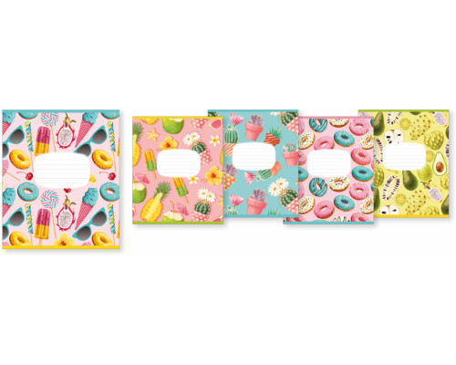 Caiet 12 file linie mare Школярик +Gliter 012-2936L (30/300)