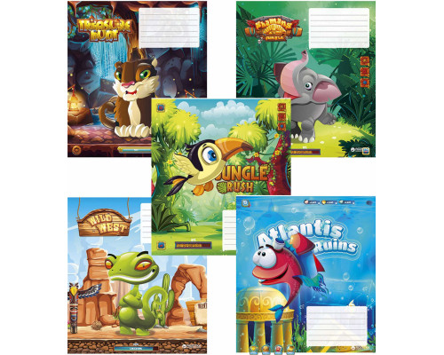 Caiet 12 foi linie Star "Jocurii copii" 012-2475L (30/360)