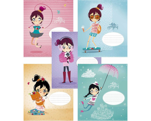 Тетрадь 12 л. линия Star "Hello gorgeous" 012-2497L (30/360)