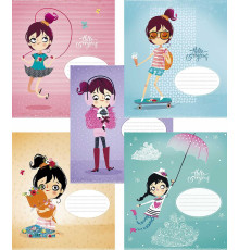 Caiet 12 foi linie Star "Hello gorgeous" 012-2497L (30/360)