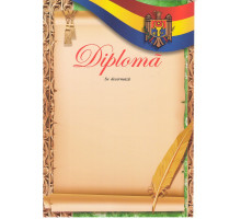 Diploma А4 cu papirus si pana U04 (100)