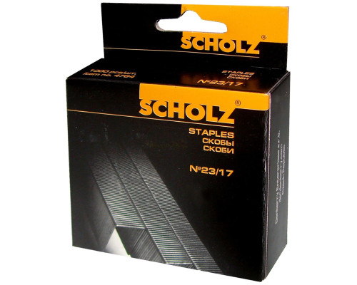 Скобы д-степлера 23/17 1000шт Scholz 4764 Скобы д-степлера 23/17 1000шт Scholz 4764
