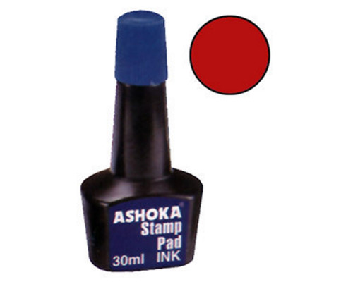 Краска штемпельная Ashoka 30ml красная