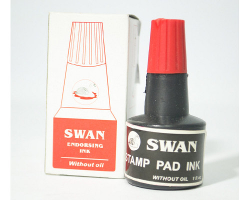 405293 Краска штемпельная красная Swan