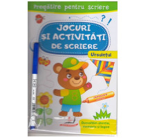Jocuri si activ. de scriere. Caiet refolosibil+marcher. Ursuletul. N*3097