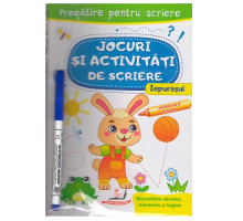 Jocuri si activ. de scriere. Caiet refolosibil+marcher. Iepurasul. N*3141