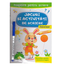 Jocuri si activ. de scriere. Caiet refolosibil+marcher. Iepurasul. N*3141