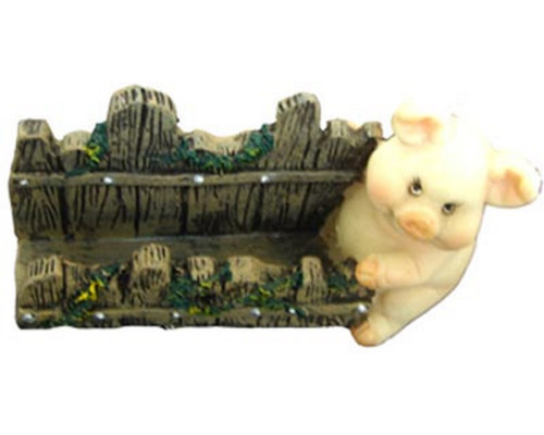 Подставка для визиток с декором поросенок 97651