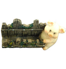 Suport pentru cărți de vizită cu decor porc 97651