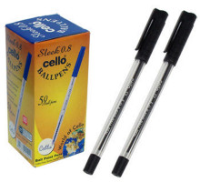 Ручка Cello Sleek чёрная/50