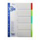 Разделитель пластиковый А4, 5 цветов, ненумерованные FO20441(25/250)