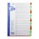 Indexuri plastic A4, 20 culori, nenumerotate FO20445(25/100)