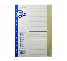 Indexuri plastic A4, numerotate 1-6 MAXI FO20450 (10/250)