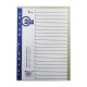 Indexuri plastic A4, numerotate 1-20 MAXI FO20453 (10/100)