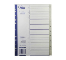 Indexuri plastic A4, numerotate (10-1) FO20473(10/125)