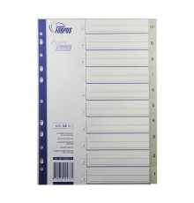 Indexuri plastic A4, numerotate (10-1) FO20473(10/125)