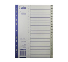 Indexuri plastic A4, numerotate (20-1) FO20475(10/100)