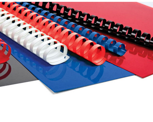 Spirala plastic 6mm 25 file rosie (100buc) FO95064 Spirala plastic 6mm 25 file rosie (100buc) FO95064