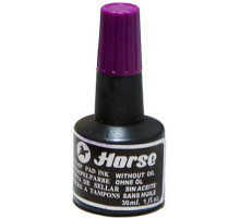 Краска штемпельная Horse зеленная, 30мл. (12/360)