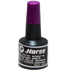 Краска штемпельная Horse зеленная, 30мл. (12/360)