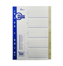Indexuri plastic A4, numerotate (1-5) FO20401(10/250) Indexuri plastic A4, numerotate (1-5) FO20401(10/250)