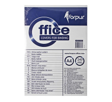 Coperta carton alba imitatie piele A4 240gr FO93231 (10)