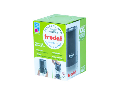 Печать автоматическая, круглая R40, Trodat Printy 4642, синяя