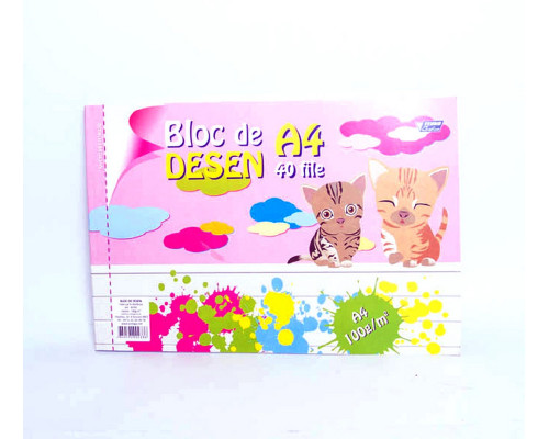 Album desen A4, 40file cu microperforare, 100gr/m2 M*2336 (40) Album desen A4, 40file cu microperforare, 100gr/m2 M*2336 (40)