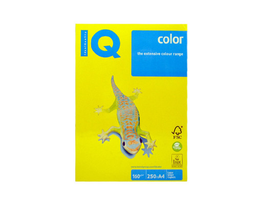 Бумага A4 горчичная "IQ-Color"160g/m, 250л, IG50