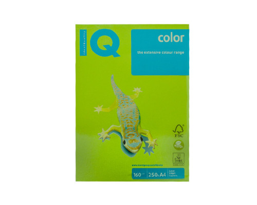 Бумага А4 ярко-зеленая "IQ-Color"160g/m2, 250л, MA42