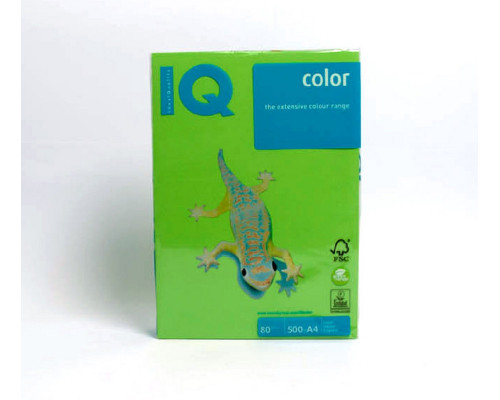 Hartie p/u imprimanta А4 verde aprins "IQ-Color"80g/m2, 500foi, MA42