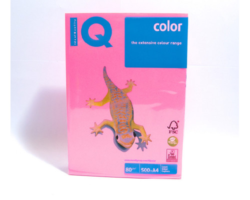 Hirtie p/u imprimanta A4 neon roz "IQ-Color" 80g/m, 500foi, NEOPI