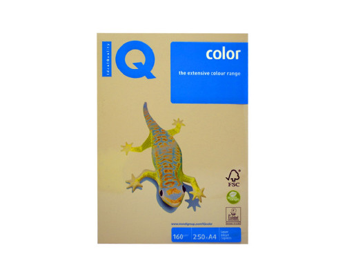 70933 Hirtie p/u imprimanta A4 crem pal "IQ-Color"160g/m, 250foi, CR20