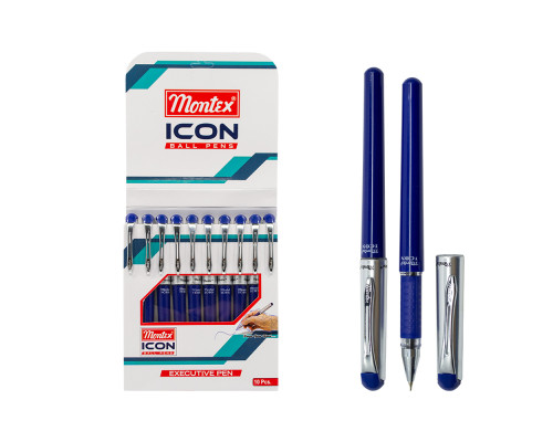 Ручка шариковая cиняя, ICON, Montex (10/100/1200)